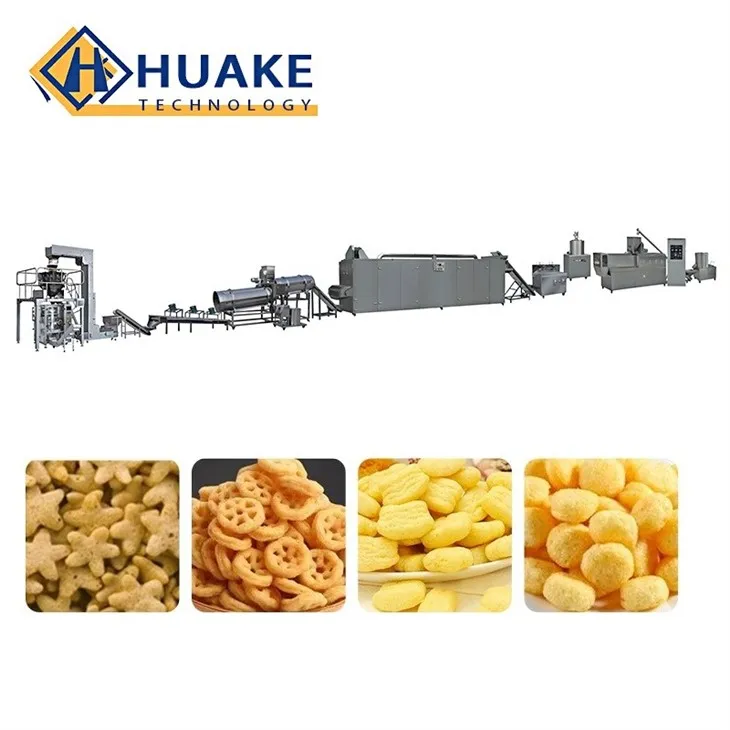 industrial rice corn puff snack food making machine automatic